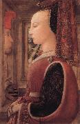Fra Filippo Lippi Portrait of a Woman with a Man at a Casement oil painting